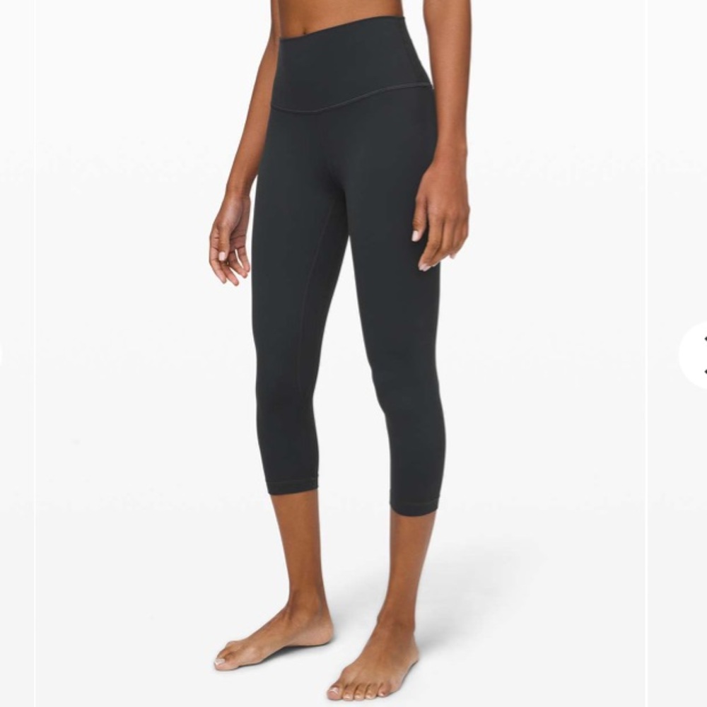 EUC Lululemon Align 21” Leggings Size 6 Melanite Gray